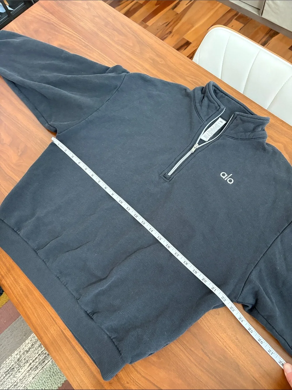 Alo Yoga Accolade 1/4 Zip Pullover Anthracite Size Small